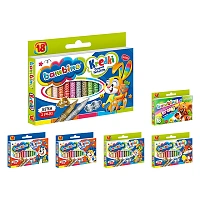 Set creioane colorate pastel 18buc Bambino