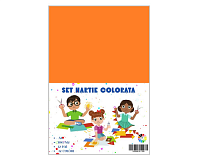 Set hartie colorata A4 12 coli, 12 culori, 80g/mp, hartie pentru craft DIY