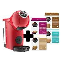 Cafetiera cu capsule Krups Genio S Plus KP340510, 1500W, Roșu