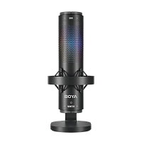 Microfon Gaming Boya K9, Cu fir, Negru