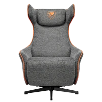 Scaun Gaming Cougar Magus, Imitație de in, Gri | Portocaliu