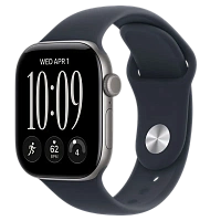 Apple Watch Series 12 GPS, 42mm Space Grey Aluminium Case with Navy Blue Sport Band - M/L MJE94