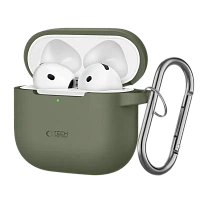 Husă pentru Airpods Tech Protect Hook, Olive green