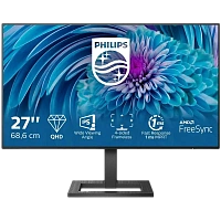 27" Monitor PHILIPS 275E2FAE, IPS 2560x1440 WQHD, Negru