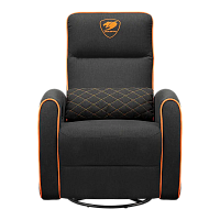 Scaun Gaming Cougar FIDOM, Imitație de in, Negru | Portocaliu