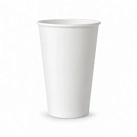 Pahar din hirtie 330ml ALB eco d80 (50 buc)