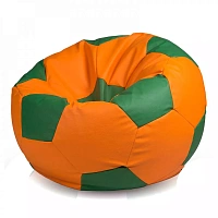 BeanBag Minge marimea"XXL",culoarea oranj cu verde inchis din ecopiele