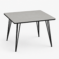 Masă Dining Loft Beton Grey 80×80 cm