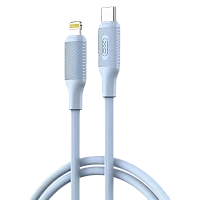 Cablu încărcare și sincronizare XO NB-Q265A, USB Type-C/Lightning, 1m, Albastru