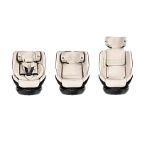 Scaun auto Caretero Lumi i-Size, Grupa 0+/1/2/3 (0-36 kg), Gri inchis