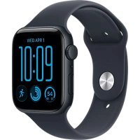 Apple Watch SE 3 44mm Aluminum Case with Navy Blue Sport Band - M/L MJL94 GPS, Midnight