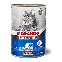 MORANDO conserve de pate pentru pisici Professional Gatto  PATE Ton/Salmone 400g